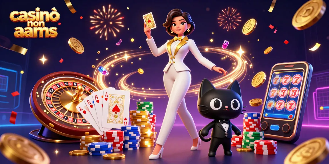 Casinò non AAMS dove il gioco glamour incontra l'emozione, con elementi vivaci del casinò.