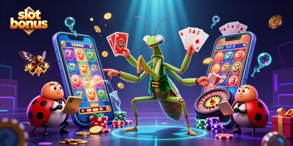 Win with slot bonus while enjoying a vibrant cartoon scene with charismatic characters in a casino setting.