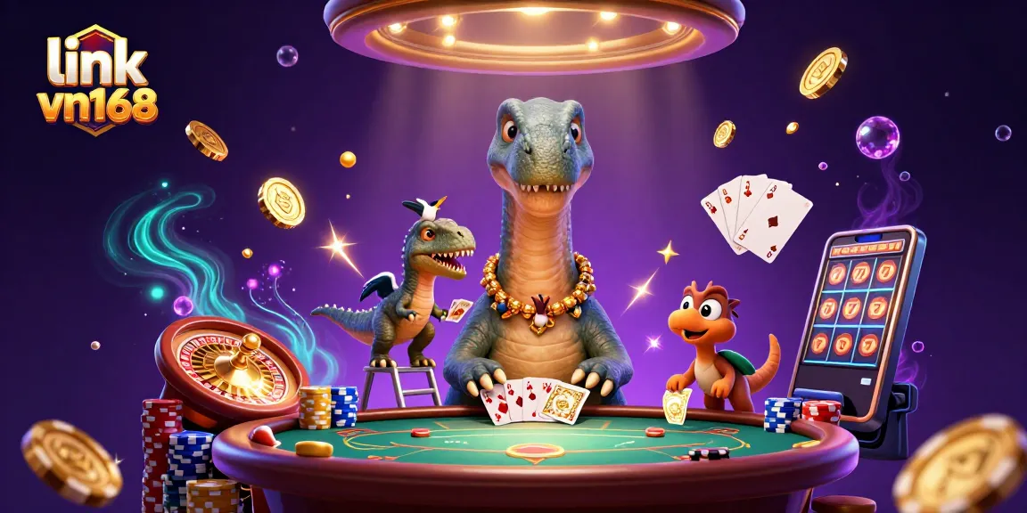 Experience exhilarating casino action with the giant brontosaurus and clever raptor in "link vn168"!