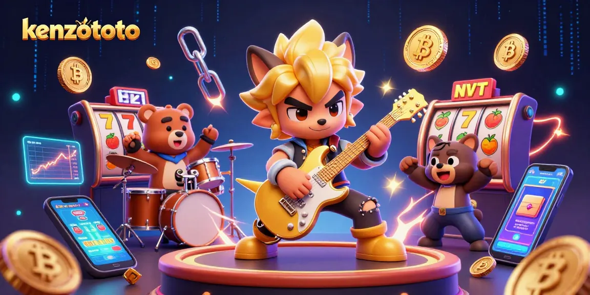 Experience exciting gameplay with kenzototo through an exhilarating 3D slots scene bursting with energy.