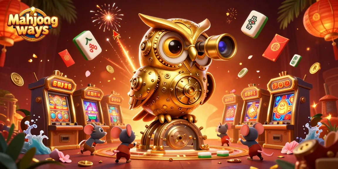 Experience the excitement of mahjong ways with a vibrant casino scene featuring unique characters and elements.