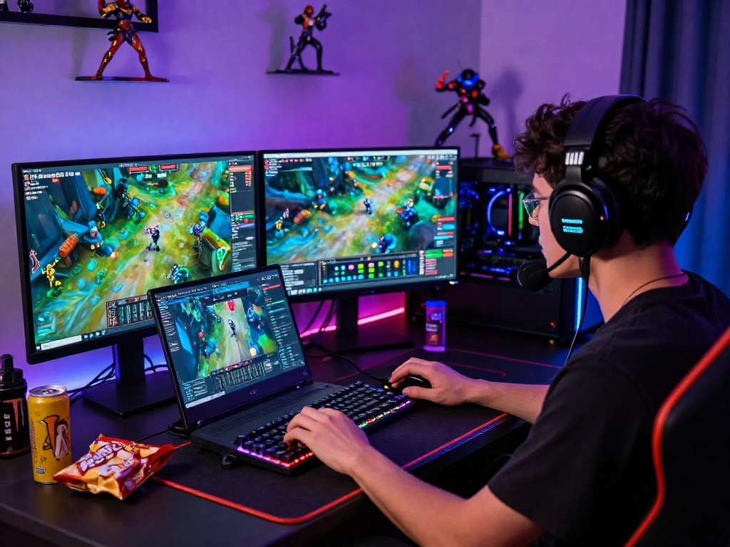 Engaging gaming experience at mpocash.blog with high-tech features and vibrant gaming atmosphere.