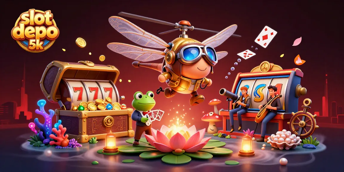 Experience exhilarating gaming action with slot depo 5k and a vibrant casino scene.