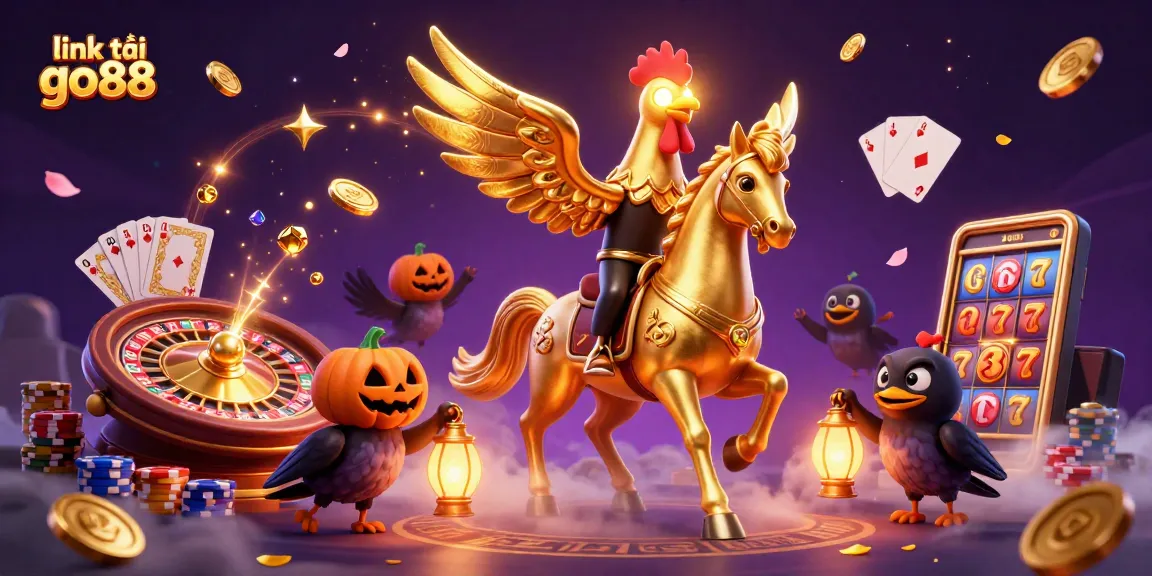 Join the excitement with link tải go88 as the golden rooster and companions light up the casino.