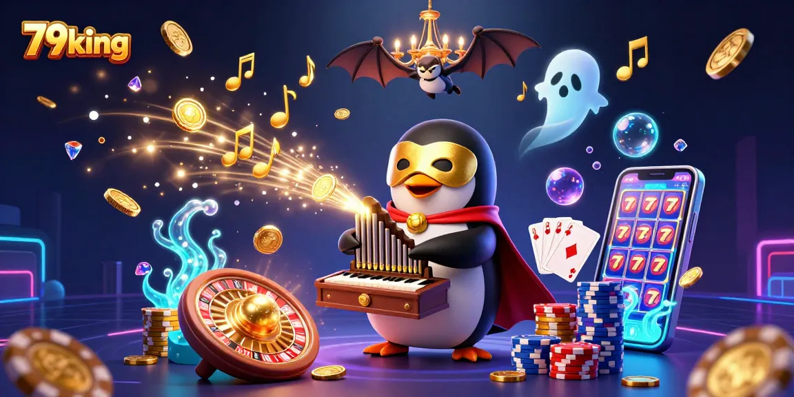 Experience thrilling gameplay with 79king as the phantom penguin and bat acrobat amaze in a casino.