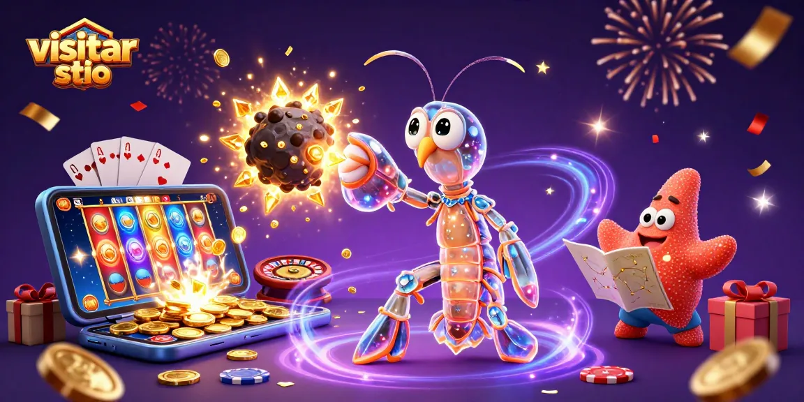 Visitar sitio para disfrutar de una experiencia de casino en línea con un galáctico ambiente festivo.