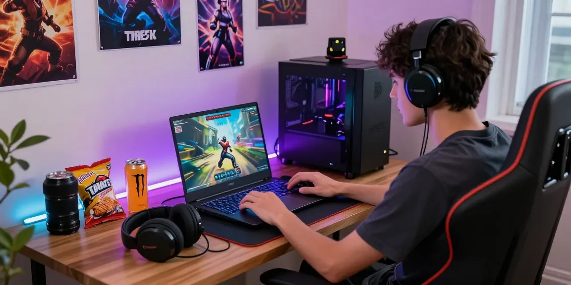 BATIK88: Pengguna bermain game online dengan nyaman di perangkat laptop.