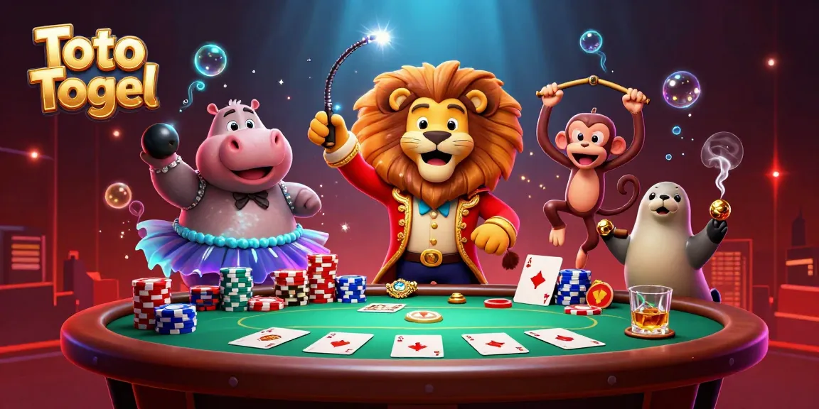 Toto Togel menghadirkan suasana kasino penuh warna dengan karakter menarik dan elemen permainan yang dinamis.
