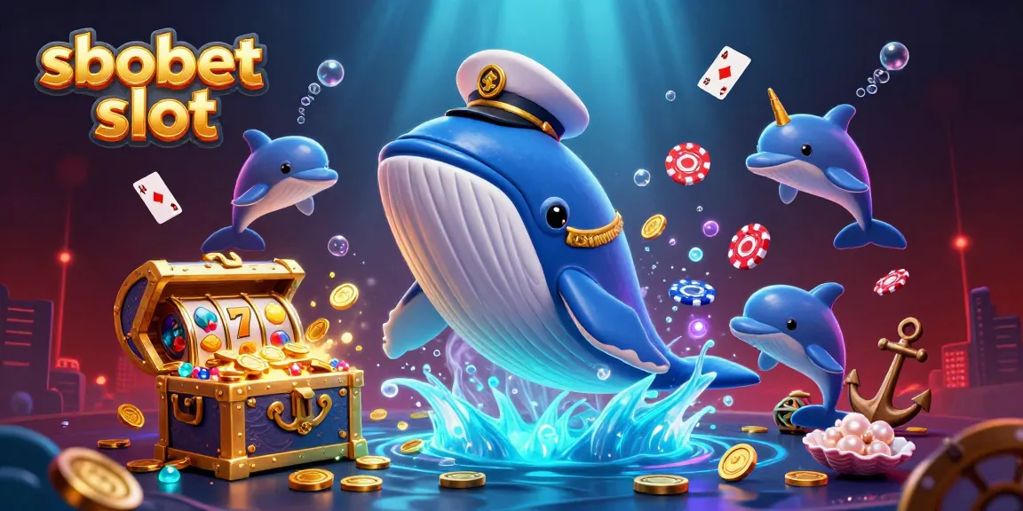 Engage with sbobet slot excitement as a whale, narwhal, and dolphins dive into a sea of treasures.