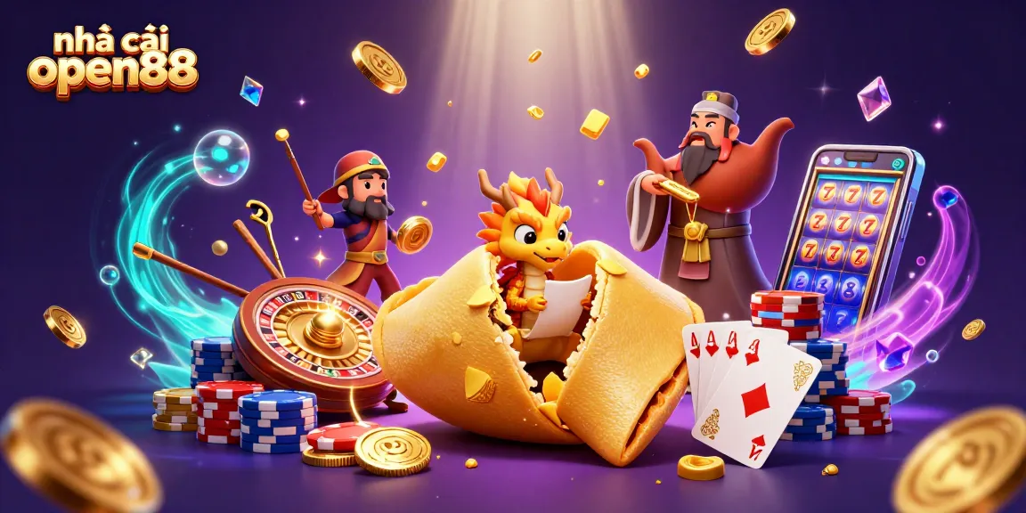 Engage with nhà cái open88 through an immersive 3D casino experience filled with vibrant golden jackpots.
