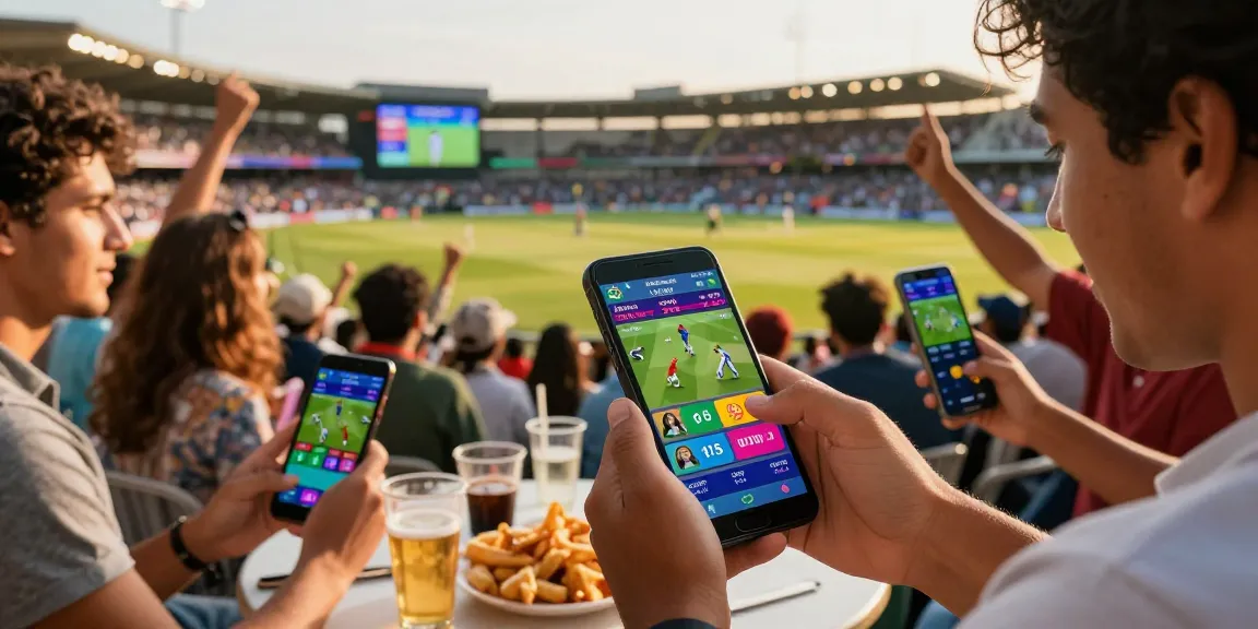 Engaging Fair online cricket betting experience on a smartphone during a live match.