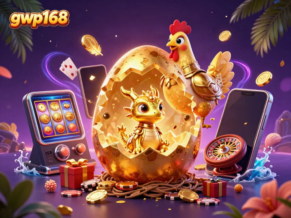 GWP168 menampilkan pengalaman bermain iGaming premium dengan visual mega menarik dan banyak elemen kasino.