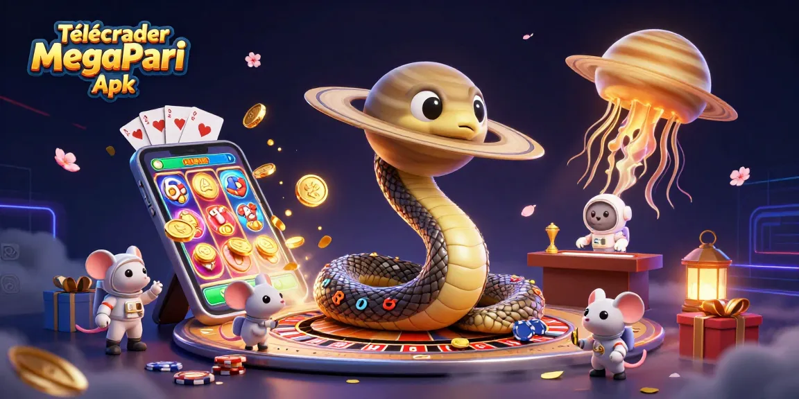 Télécharger MegaPari Apk et parier avec des chances gagnantes autour de la planète Saturne.