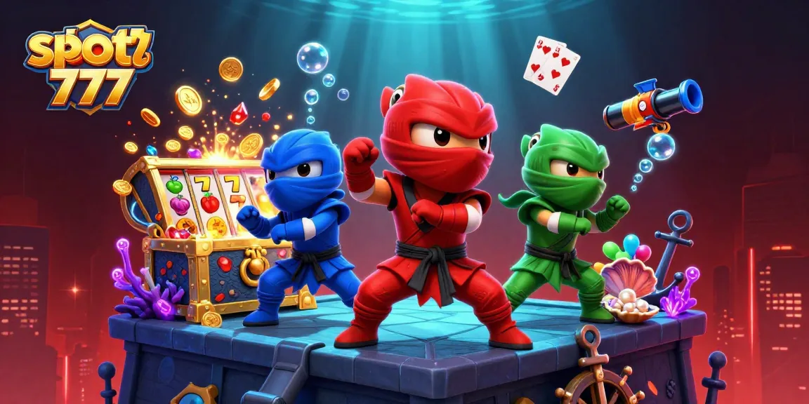 Slot777 membawa para pemain dalam petualangan dengan chameleon ninja yang melawan musuh sambil mengumpulkan koin emas!