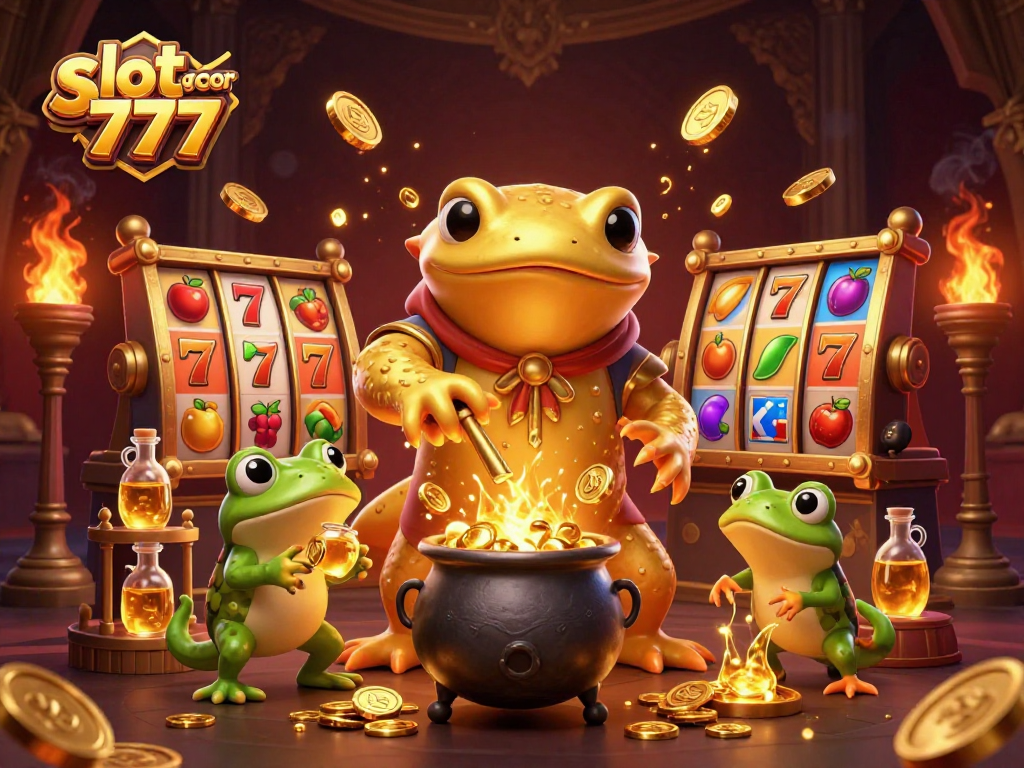 Experience the thrilling slot prowess of slot gacor 777 with golden salamanders and spinning reels.