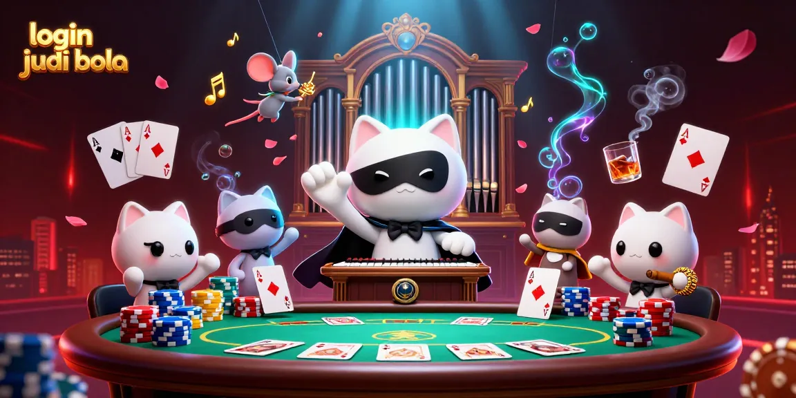 Engage in thrilling online betting with login judi bola at a vibrant casino scene full of action.