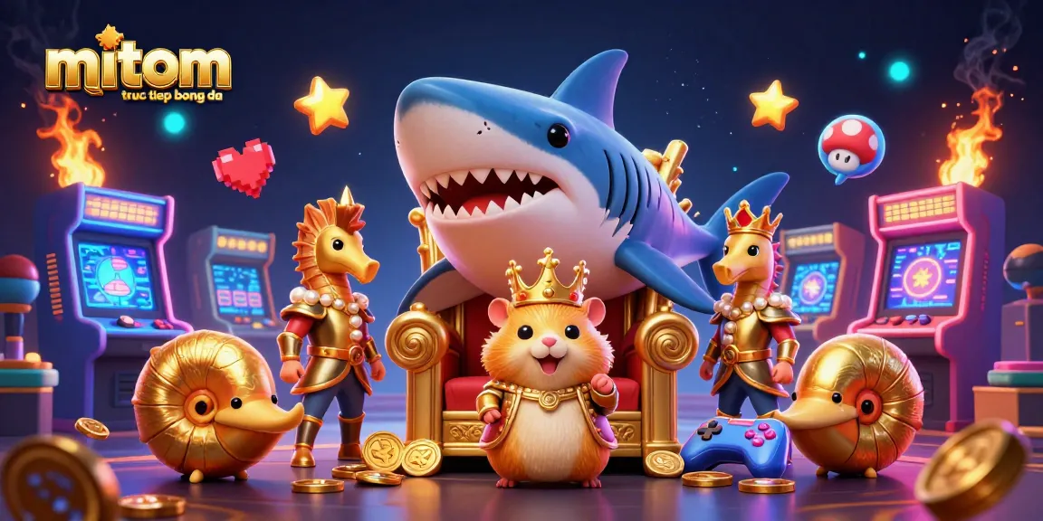 Experience thrilling mitom truc tiep bong da gameplay with dynamic 3D characters and vibrant casino elements.