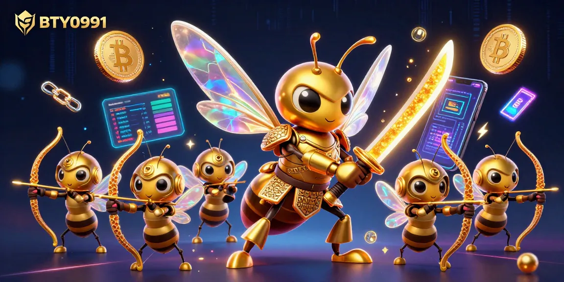 Engage with BTY0991's dynamic casino experience featuring crypto elements and vibrant characters.