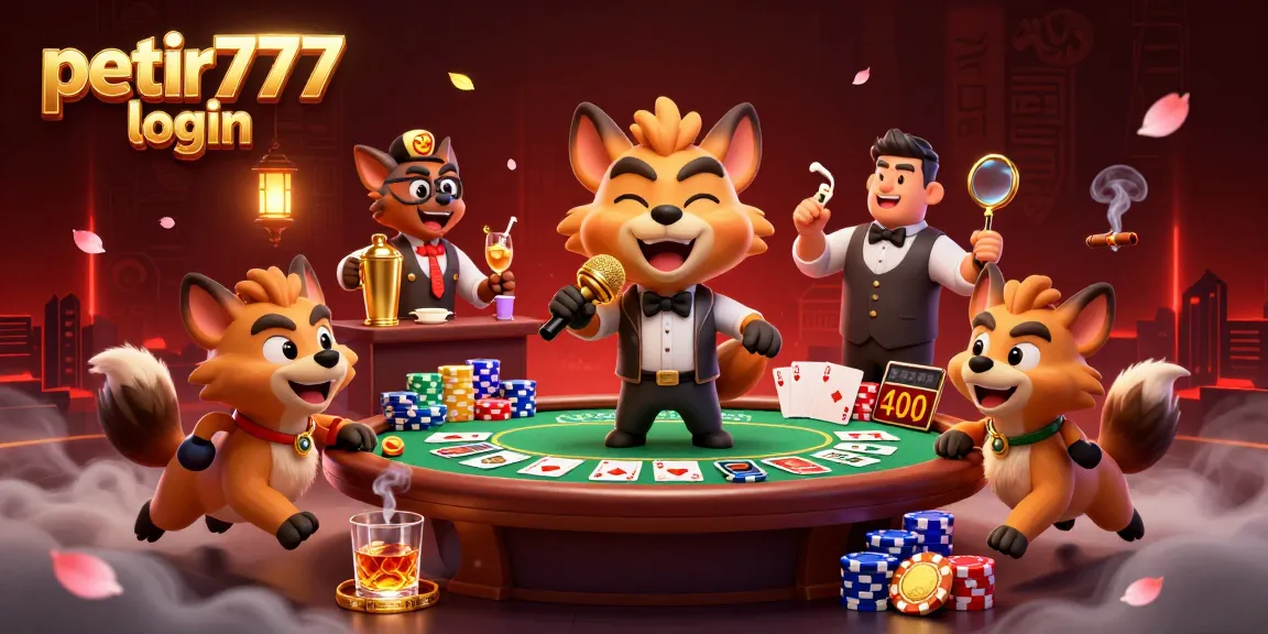 Experience the thrill of petir777 login with hyenas in a vibrant comedy casino scene.
