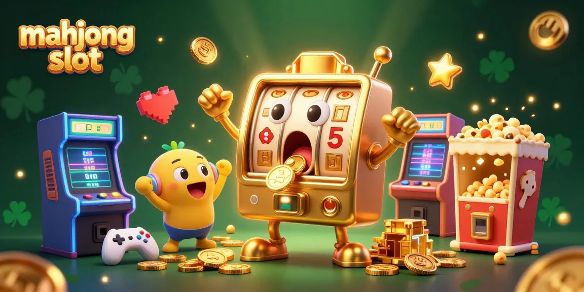 Spin the mahjong slot and unleash a jackpot of coins in this vibrant casino illustration.
