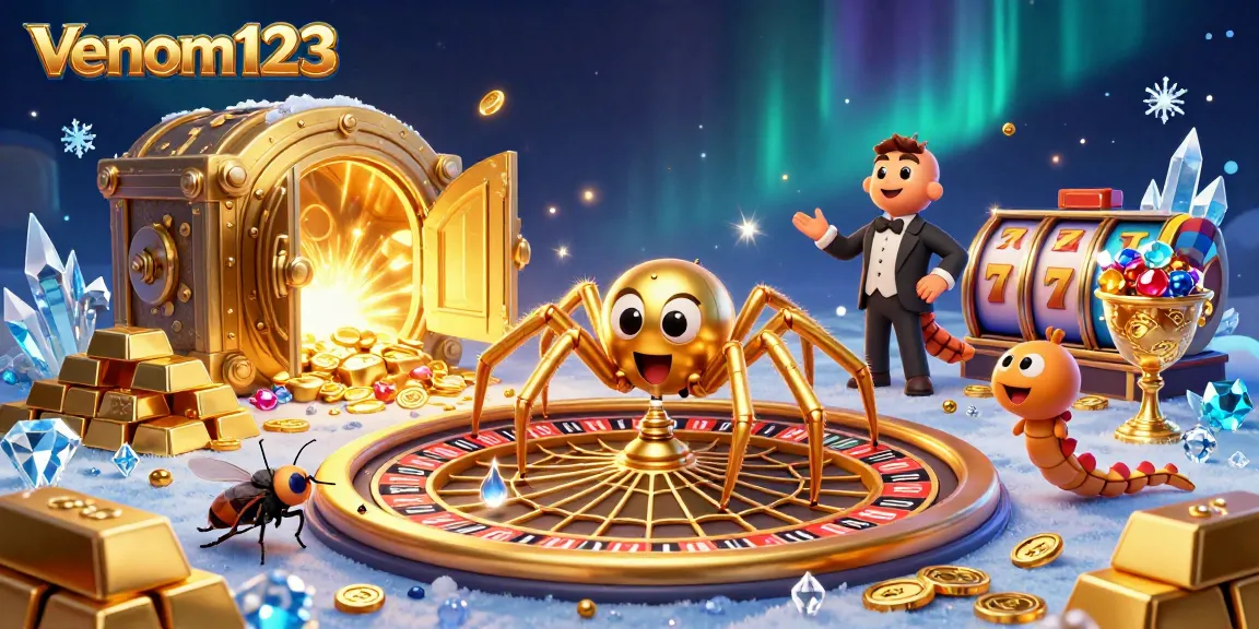 venom123 menghadirkan slot online dengan euforia taruhan dalam ilustrasi kasino 3D yang menarik