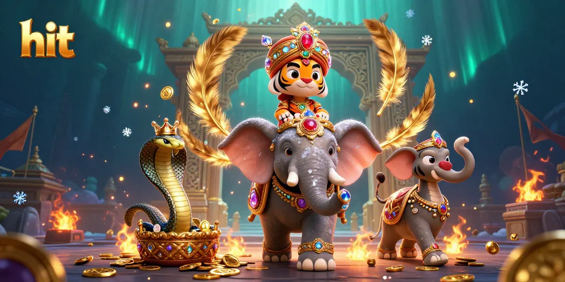 Experience the thrill of hit gaming in a vibrant 3D casino scene with unique characters and elements.