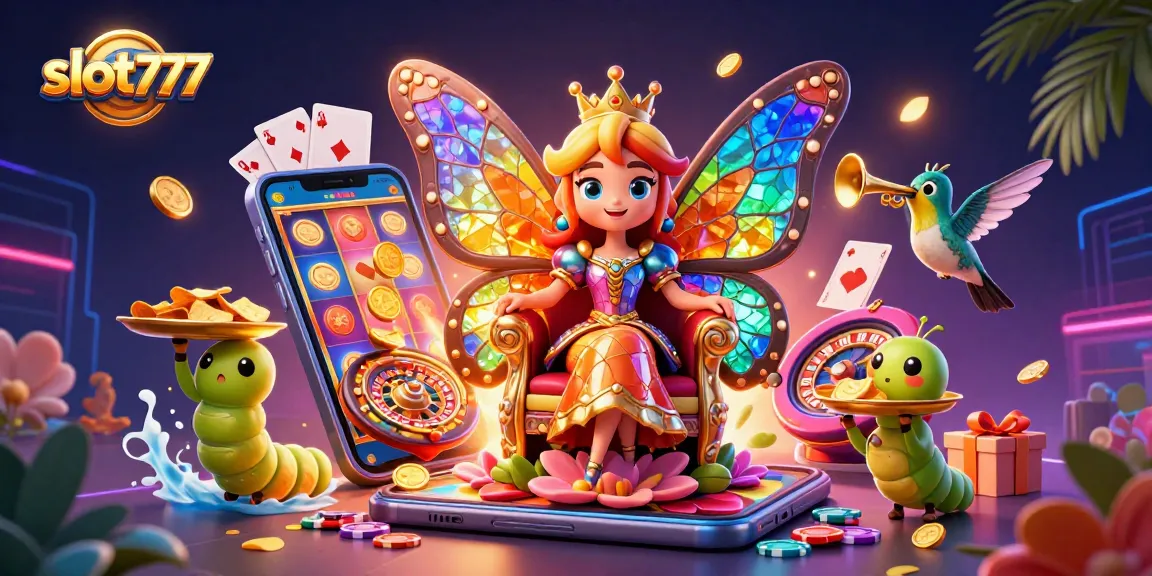 Menang jackpot slot777 dengan butterfly queen dan permainan yang berwarna-warni.