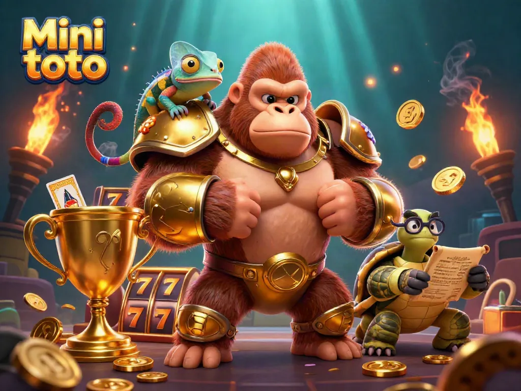 Mengambil keuntungan dari Mini toto dengan karakter kasino ikonik dalam ilustrasi 3D yang menawan.